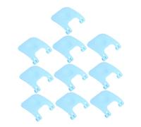Gadpiparty 10pcs Sky-blue Plastic Cage Buckle Clips Snap-type Fastener for Small Animal Cages Rabbit Hamster Guinea Pig Fixing Tools Accessories