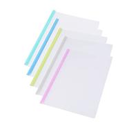 Gadpiparty 10PCS Sliding Bar File Folders Transparent Plastic Document Holders Non Slip Locking Bar High Capacity for Home School Office Organization