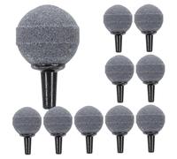 Gadpiparty 10pcs Small round Air Stones for Aquarium Fish Tank 30x30mm Bubble Diffuser Oxygen Pump Accessories for Tropical Fish Tank Aeration
