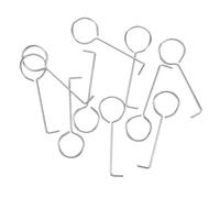Gadpiparty 10Pcs Stainless Steel Floor Drain Hooks Drain Lifting Tool for Easy Grate Removal Multi Functional Sink Strainer Lifting Hooks Durable Bathroom Accessory