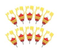 Gadpiparty 10pcs Stainless Steel Poultry Water Drinker Nozzles Automatic Chicken Nipple Drinkers Water Conservation Farm Supplies Hydration for Hens