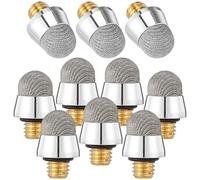 Gadpiparty 10pcs Stylus Tips Replacement M5 External Thread 6.4mm Capacitive Touchscreen Stylus Tips with Silver Fiber Cloth for Smart Phones and Tablet Computers Screen Protection