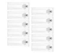 Gadpiparty 10pcs Supermarket Spring-loaded Shelf Pusher Automatic Glide Drink Organizer Plastic Display Rack Pusher for Efficient Shelf Management in Convenience Stores