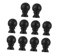 Gadpiparty 10pcs Table Lamp Finial Ball Durable Plastic Decorative Knob for Desktop Floor and Table Lamps Easy Screw Installation Smooth Surface