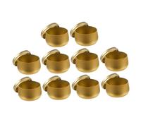 Gadpiparty 10Pcs Tinplate Tea Tins Round Airtight Storage Cans for Loose-leaf Tea Herbal Candy DIY Decorative Containers