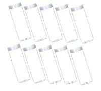 Gadpiparty 10pcs Transparent Plastic Coin Holders Quarter Tubes for Coin Storage and Protection Wear-Resistant Half Tubes Oxidation-Resistant Collectible Token Containers