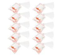 Gadpiparty 10Pcs Transparent Resin Goldfish Charms for DIY Jewelry Making Small Fish Pendant with Hook Ring Creative Bag Design for Earrings Necklaces Keychains and Handicrafts