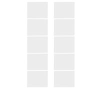 Gadpiparty 10pcs White Pet LED Light Diffuser Film with Adhesive Backing Soft Light Diffusion and Yellowing Resistance Suitable for LED Lighting Fixtures and Strip in Office