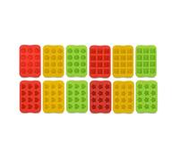 Gadpiparty 12-Cavity Red Silicone Chocolate Mold and Ice Cube Tray, Food Grade, Tasteless Material, 12 Lattices Design for Kitchen Use and DIY Chocolate Making