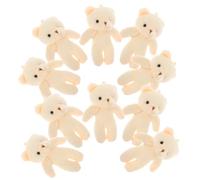 Gadpiparty 12-Piece Mini Stuffed Bear Toy Set - 4.3-inch Plush Bear Dolls with Pendants for DIY Wedding Favors, Party Decorations, & Crafts