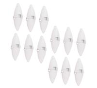 Gadpiparty 12 sets Natural Cuttlebone with Metal Buckle Holder Calcium-rich Chew for Small Pets Including Hamsters Rabbits Guinea Pigs and Birds Safe and Easy to Fix in Cage for Dental Health