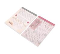 Gadpiparty 120 Sheets Style Hand Account Background Papers DIY Scrapbook Material Paper for Journaling and Decorative Crafting 2pcs Set with Time and Botanical Notes Design