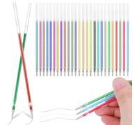 Gadpiparty 120pcs Gel Pen Ink Refills, Multicolor Glitter Metallic Neon Pastel Gel Ink Pens Refills 0. 8mm Smooth Writing for Adult Coloring Books Drawing Journaling Scrapbooking DIY Craft Supplies