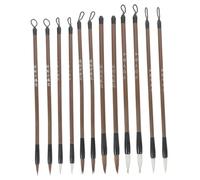Gadpiparty 12Pcs Calligraphy Brush Set for Chinese Writing and Drawing Durable Ink Brushes for Students and Beginners Essential Tools for Calligraphy Practice at School and Home
