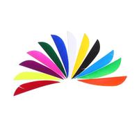 Gadpiparty 12Pcs Colored Teardrop Arrow Vanes for Enhanced Flight Stability Professional Arrow Replacement Plume High Visibility Archery Accessories for Improved Accuracy and Tracking