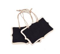 Gadpiparty 12pcs Double Sided Mini Chalkboards with String Hanging Message Boards Rectangular Blackboard Signs for Weddings Christmas Table Decor Crafts Party Place Cards and Restaurant Use