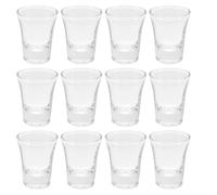 Gadpiparty 12pcs Glass Communion Cup Set for Parties and Banquets, Elegant Mini Chalice with Sturdy Construction, Designed to Match Standard Communion Trays, Reusable Worship Cups