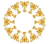 Gadpiparty 12pcs Golden Trophy Shaped Storage Boxes for Spacious Plastic Design, Versatile Use for Competitions and Party Favors, Elegant Mini Award Prizes for Celebrations