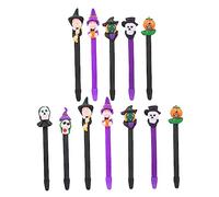 Gadpiparty 12Pcs Halloween Ballpoint Pens Smooth Writing Cartoon Theme Office School Supplies Random Colors Eco Friendly Materials for Creative Marking and Blessing Cards Random Color
