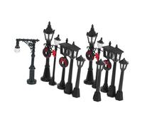 Gadpiparty 12Pcs Mini Street Light Model Mixed Style Dollhouse Accessories for DIY Scene Decor Enhance Urban and Rural Landscapes with Durable Miniature Lamps for Model Train