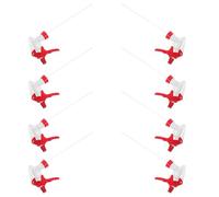 Gadpiparty 12pcs Red Adjustable Nozzle Spray Heads for Garden Hose, Manual Trigger Sprayer Nozzles Pressure Control, Compatible Spray Bottles for Gardening and Outdoor Watering