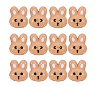 Gadpiparty 12Pcs Resin Buttons Rabbit Design for Craft Clothing Sewing and Boys and Coat Decoration