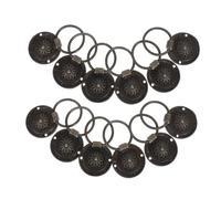 Gadpiparty 12PCS Retro Bronze Zinc Alloy Drawer Pull Handles Vintage European Style Ring Pulls for Cabinets Wardrobes Durable Classical Hardware