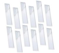 Gadpiparty 12pcs Silicone Bookmark Mold Set for DIY Making, Creative and Convenient Rectangular Resin Casting Molds, Safe to Use for Handmade and Craft Projects