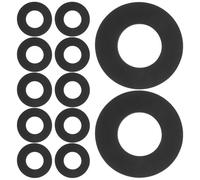 Gadpiparty 12pcs Ski Ankle Donut Pads with Adhesive Backing for Ski and Snowboard Boots, Black Eva Foam Padding for Enhanced Boot Comfort and Blister Protection during Snowboarding