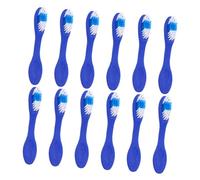 Gadpiparty 12pcs Soft Bristle Travel Toothbrush Short Handle Portable Security Toothbrush for Prisoners and Institutional Use