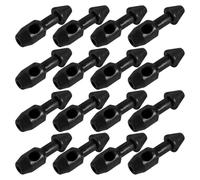 Gadpiparty 12pcs Spearfishing Wishbones Inserts Black Plastic Band Replacement Parts for Divers Quick Installation Rubber Band Inserts for Underwater Fishing Repair and Maintenance