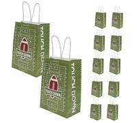 Gadpiparty 12Pcs Sports Themed Gift Bags Handheld Paper Storage Bags Football Party Treats for Birthday Supplies