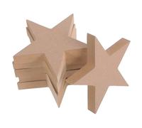 Gadpiparty 12pcs Unfinished Wooden Stars for Crafting for Independence Day and Wedding Decorations for Holiday Ornaments Painting and Personalization