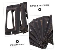 Gadpiparty 12Pcs Vintage Iron Drawer Label Holders Retro Metal Tag Frames for Cabinets Bookcases Jewelry Storage Boxes Office Furniture Accessories Antique Style Organizers