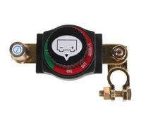 Gadpiparty 12v 24v Battery Kill Switch with Removable Knob and Adjustable Angle, Brass and Plastic Construction, Mechanical Circuit Breaker for Automotive Negative Terminal, Waterproof Master