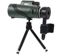 Gadpiparty 12x50 Portable Monocular Telescope Outdoor for Birdwatching and Wildlife with Anti-fog, Nightwatching Feature, Abs and Glass Material, Including Aluminium Tripod and Smartphone
