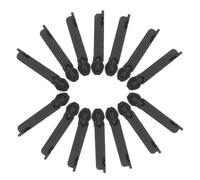 Gadpiparty 14pcs Black Metal Zipper Pull Replacement Kit for Luggage Suitcases Backpacks Jackets Zip Slider Repair Tabs with International Standard Lock and Smooth Operation