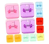 Gadpiparty 14Pcs Portable Plastic Clamps Multi Function Paper Clips for Document Organization Office and School Use Transparent Clips for Binding Receipts Papers Cables and Snacks
