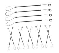 Gadpiparty 14pcs Stretchable Pen Lanyard with Elastic Spring Rope and Silicone Rings Anti-Loss Stylus Tether for Tablets Smartphones Drawing Tools Portable Straps for Pens