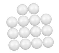 Gadpiparty 14pcs White Polystyrene Foam Balls Solid Spheres for DIY Crafts School Projects Christmas Ornaments Floral Arrangements and Holiday Decorations