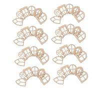 Gadpiparty 150pcs Mini Wooden Fairy Doors Windows Unfinished DIY Garden Accessories for Dollhouses Crafting Projects Home Decor for Fairy Gardens Creative Expression