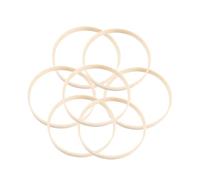 Gadpiparty 15pcs Bamboo Dreamcatcher Rings Round Fan Frame for DIY Crafting Wall Hanging Mandalas Smooth Material for Wrapping with Leather Thong Yarn Ribbon and Fabric