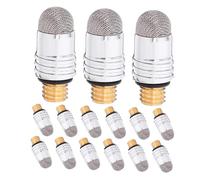 Gadpiparty 15pcs Capacitive Stylus Replacement Nibs Thread Conductive Mesh Tips for Tablets Smartphones Digital Pens Silver Fiber Touchscreen Pen Tips