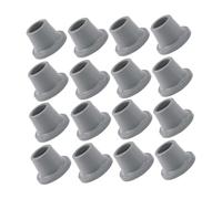 Gadpiparty 15pcs Chair Leg Tips Non Slip Rubber Tips Shower Bench Rubber Feet Shower Chair Parts Caps Replacement Light Grey