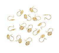 Gadpiparty 15pcs DIY Pearl Ear Clip Bases Non Pierced Lightweight Earring Findings for Jewelry Making Supplies Crafting Accessories