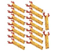 Gadpiparty 16pcs Christmas Wooden Clips Reindeer Shaped Wood Metal | Rustic Smooth Finish, Reusable Organizing Display for Pictures and Message Boards, Prevents Paper Dents