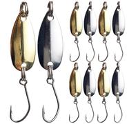 Gadpiparty 16pcs Creative Sinking Fish Hooks Vivid Perch Fishing Tools Lifelike Artificial Baits Metal Hooks for Saltwater Fishing with Rotating Splash Design