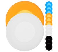 Gadpiparty 16pcs Silicone Disposable Stethoscope Protective Covers, Stethoscope Head Protector Kit with Orange, Blue, Black, White, Medical Use for Nurses and Doctors