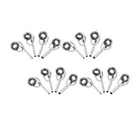 Gadpiparty 16pcs Stainless Steel Ceramic Fishing Rod Guides for Tip Replacement Id Smooth Line Flow for Saltwater Freshwater Angling
