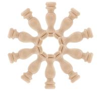 Gadpiparty 18pcs Unfinished Wood Spindles for Indoor Stair Baluster, Mini Roman Column Pillars for Deck Railing and Woodcrafts, Vintage Porch Finials Suitable for Home Decoration and Crafting